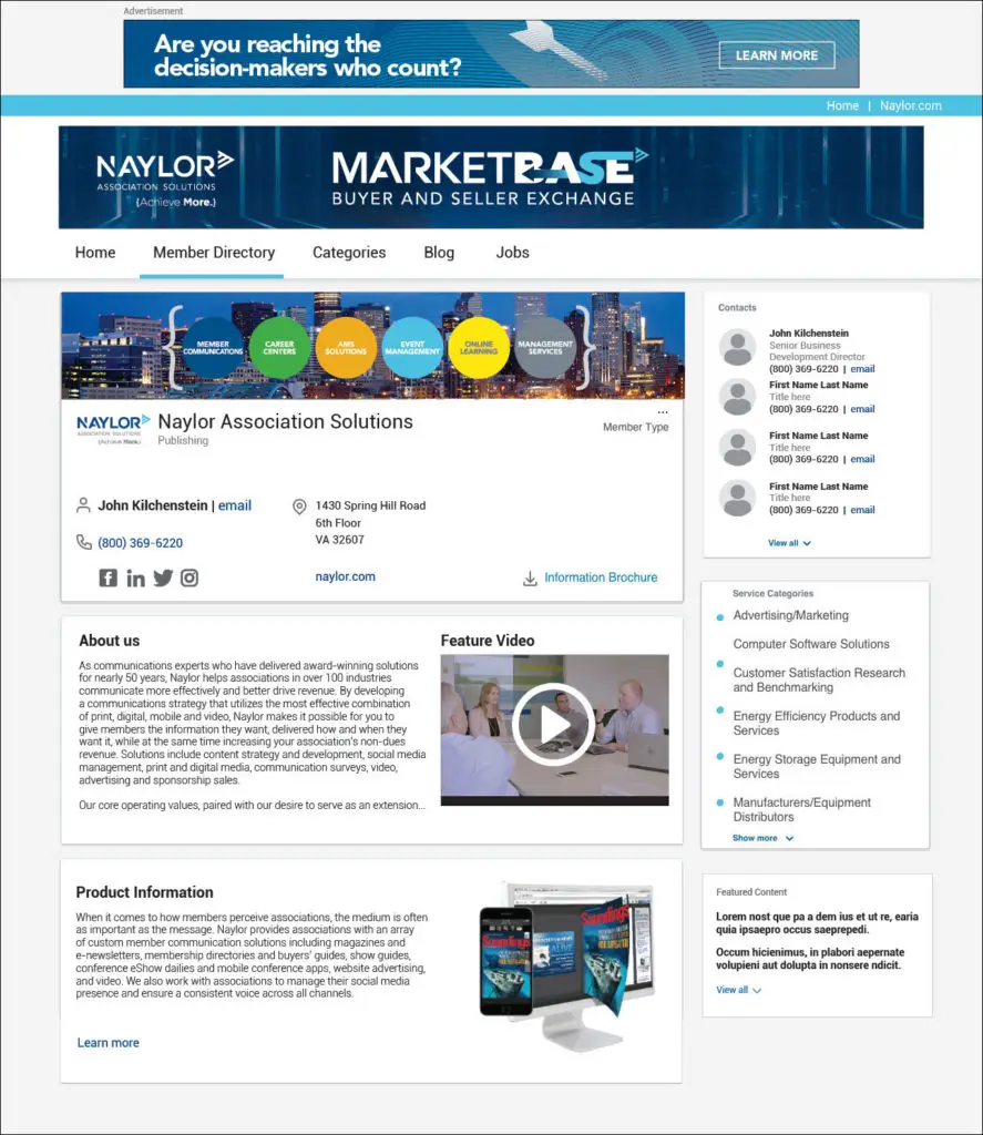 2019 Online MarketBASE Mockup Premier Listing Page 887x1024